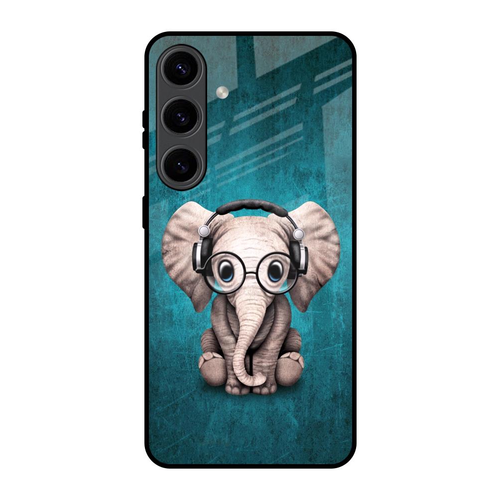 Adorable Baby Elephant Samsung Galaxy S24 5G Glass Back Cover Online