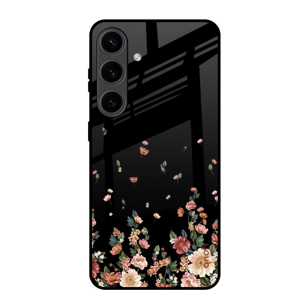 Floating Floral Print Samsung Galaxy S24 5G Glass Back Cover Online
