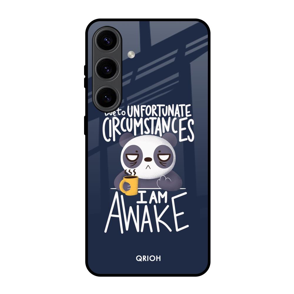 Struggling Panda Samsung Galaxy S24 5G Glass Back Cover Online