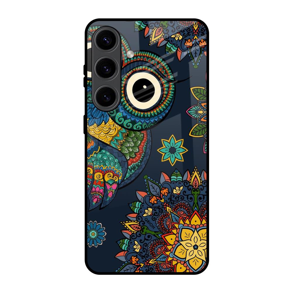 Owl Art Samsung Galaxy S24 5G Glass Back Cover Online