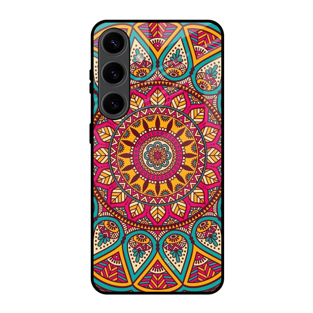 Elegant Mandala Samsung Galaxy S24 5G Glass Back Cover Online