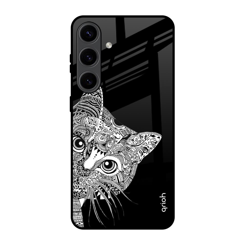 Kitten Mandala Samsung Galaxy S24 5G Glass Back Cover Online
