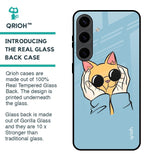 Adorable Cute Kitty Glass Case For Samsung Galaxy S24 5G