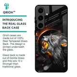 Aggressive Lion Glass Case for Samsung Galaxy S24 5G