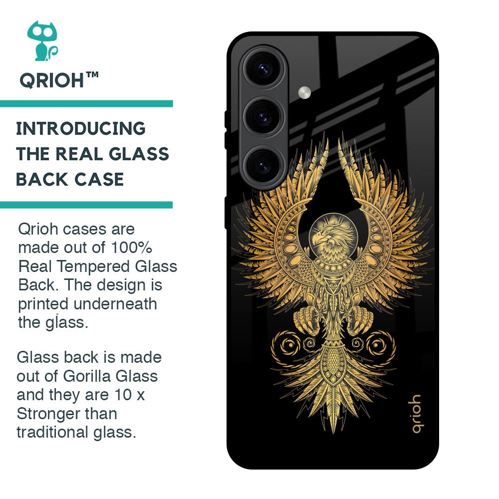 Mythical Phoenix Art Glass Case for Samsung Galaxy S24 5G
