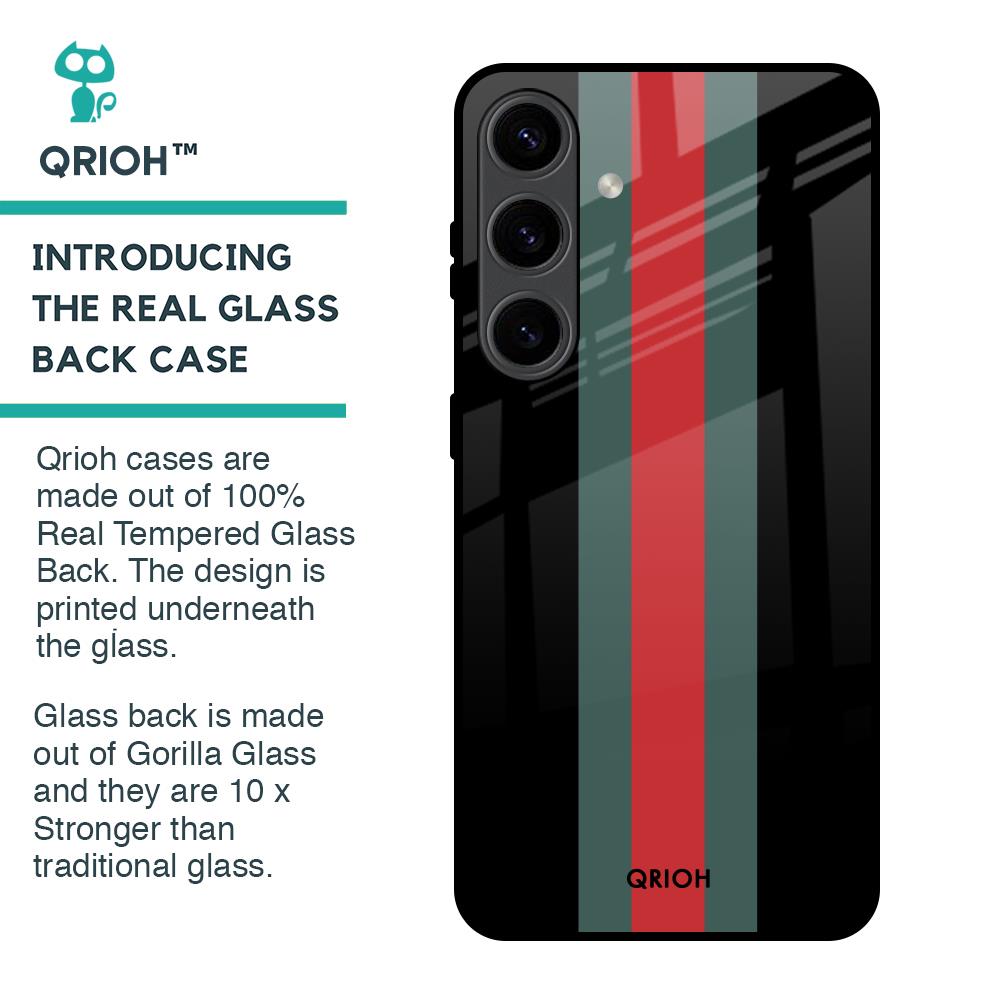 Vertical Stripes Glass Case for Samsung Galaxy S24 5G