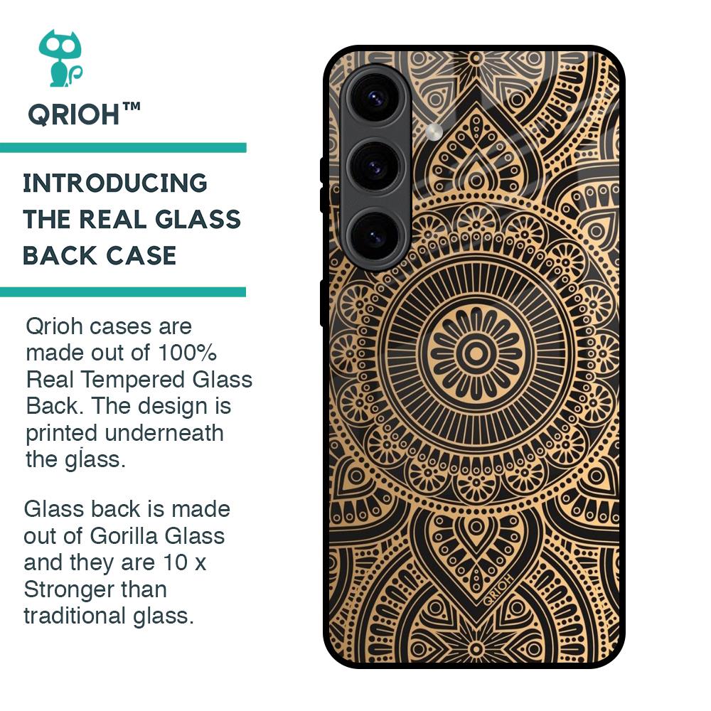 Luxury Mandala Glass Case for Samsung Galaxy S24 5G
