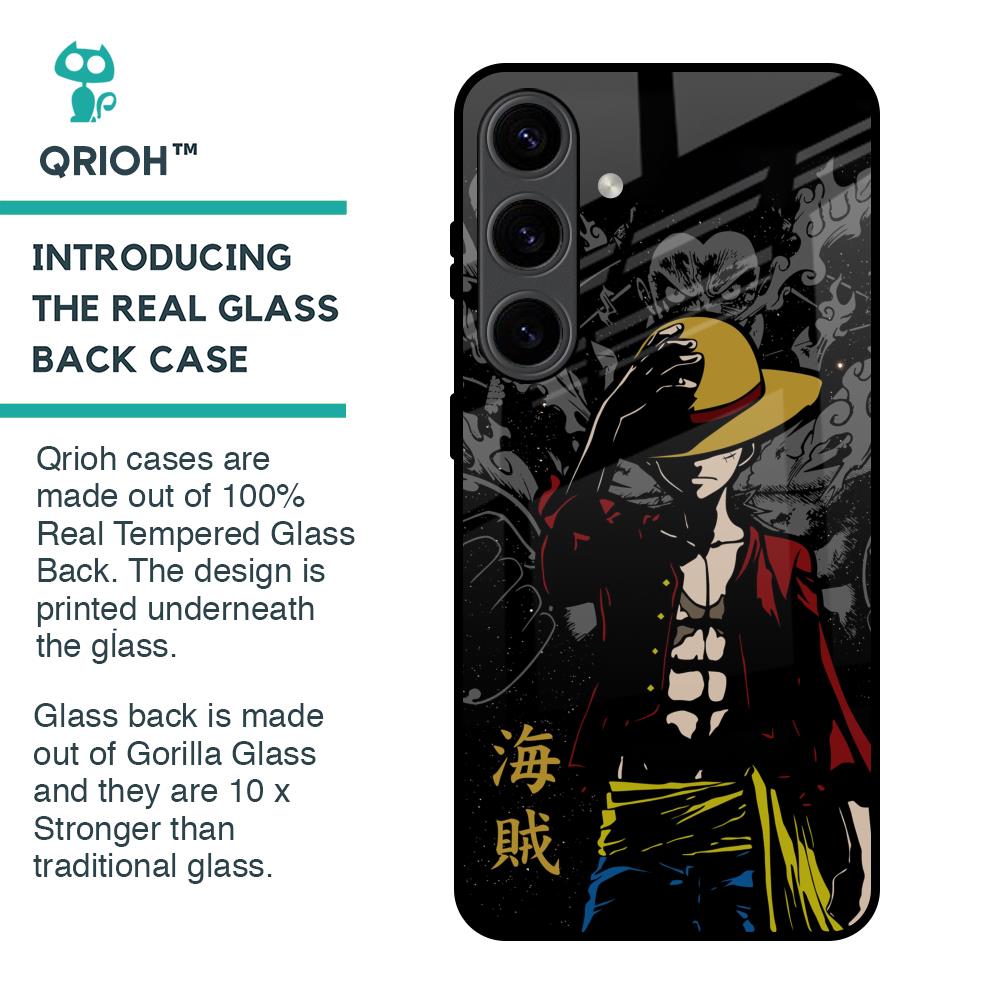 Dark Luffy Glass Case for Samsung Galaxy S24 5G