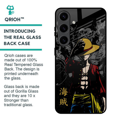 Dark Luffy Glass Case for Samsung Galaxy S24 5G