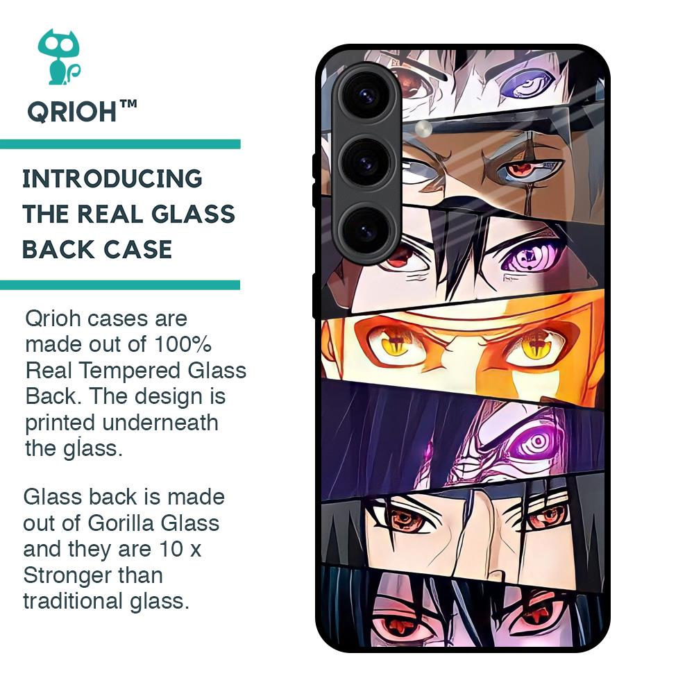 Anime Eyes Glass Case for Samsung Galaxy S24 5G