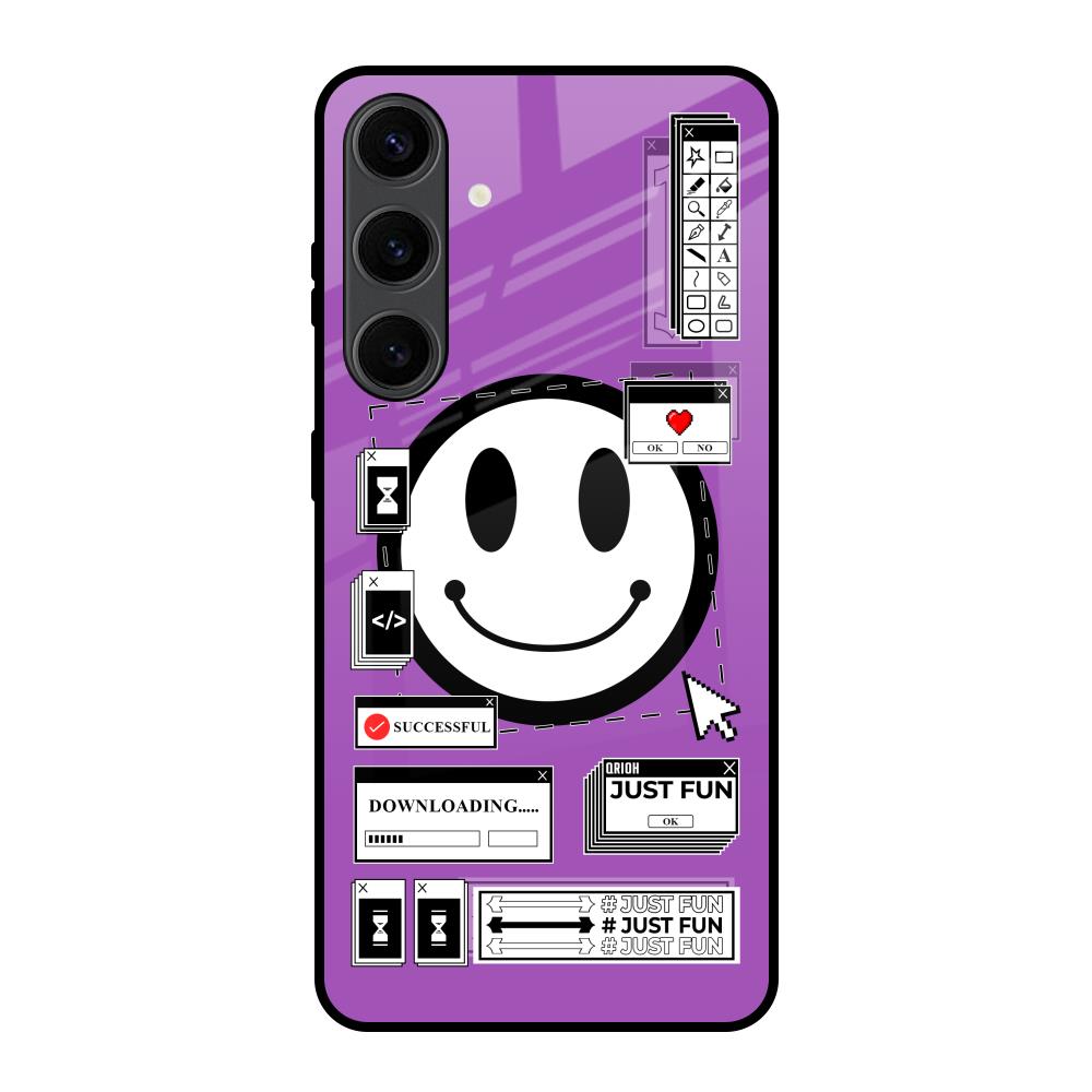 Code with Smile Samsung Galaxy S24 Plus 5G Glass Back Cover Online
