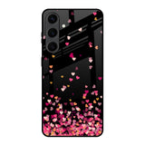 Heart Rain Fall Samsung Galaxy S24 Plus 5G Glass Back Cover Online
