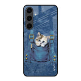 Kitty In Pocket Samsung Galaxy S24 Plus 5G Glass Back Cover Online