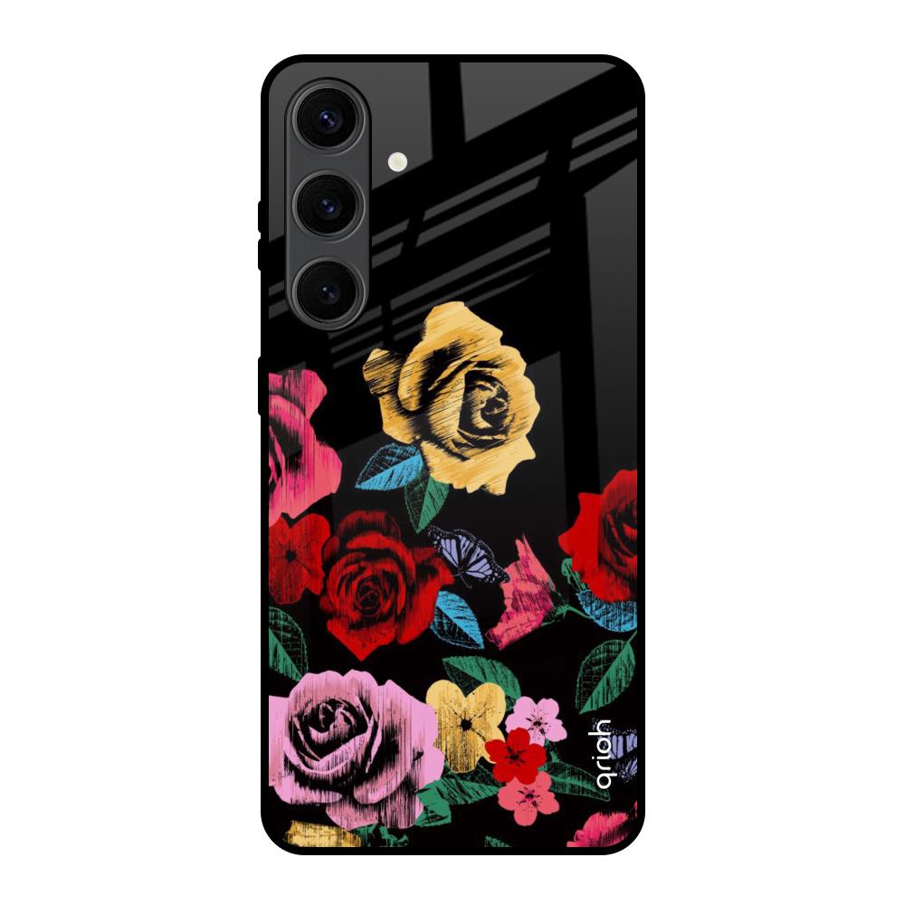 Floral Decorative Samsung Galaxy S24 Plus 5G Glass Back Cover Online