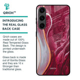 Crimson Ruby Glass Case for Samsung Galaxy S24 Plus 5G