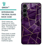 Geometric Purple Glass Case For Samsung Galaxy S24 Plus 5G
