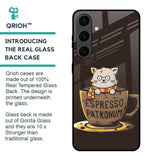 Tea With Kitty Glass Case For Samsung Galaxy S24 Plus 5G