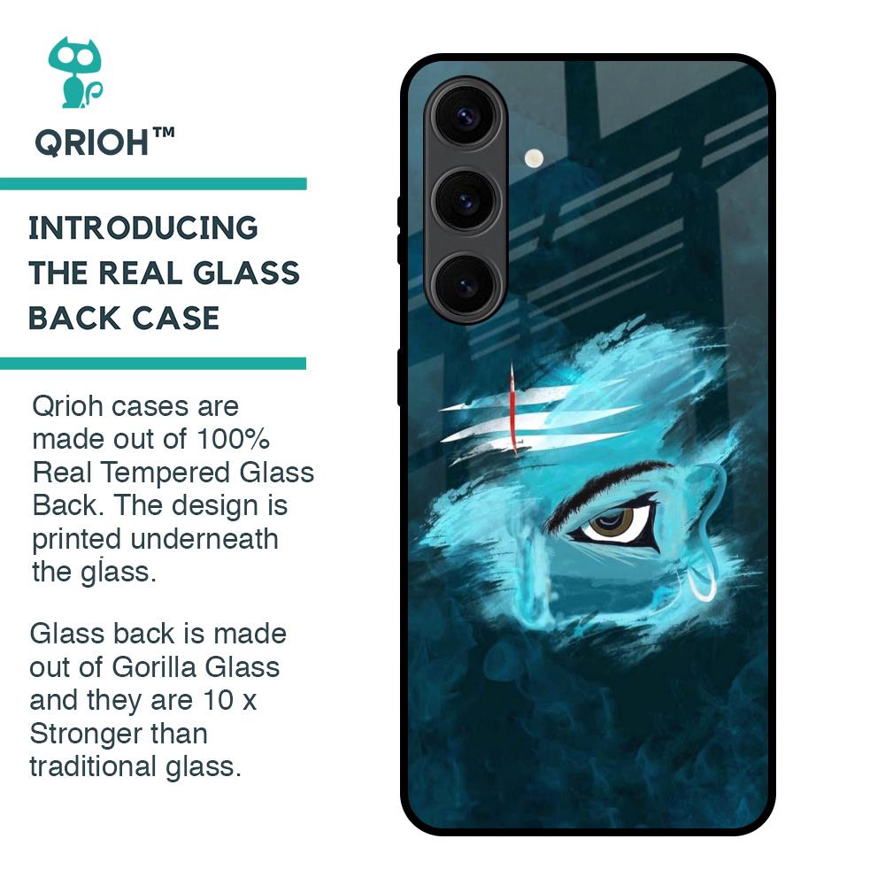 Power Of Trinetra Glass Case For Samsung Galaxy S24 Plus 5G