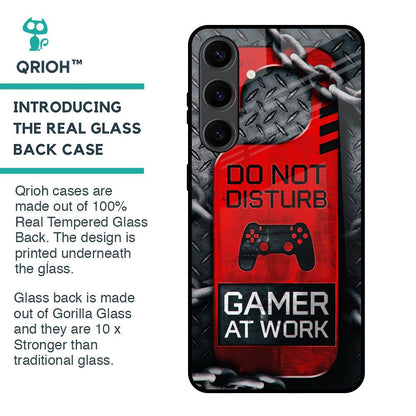 Do No Disturb Glass Case For Samsung Galaxy S24 Plus 5G