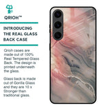 Pink And Grey Marble Glass Case For Samsung Galaxy S24 Plus 5G