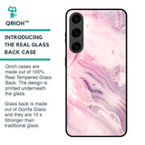Diamond Pink Gradient Glass Case For Samsung Galaxy S24 Plus 5G