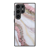 Pink & Gold Gllitter Marble Samsung Galaxy S24 Ultra 5G Glass Back Cover Online
