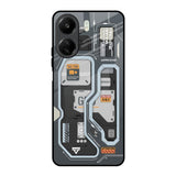 Retro Futuristic Redmi 13C Glass Back Cover Online