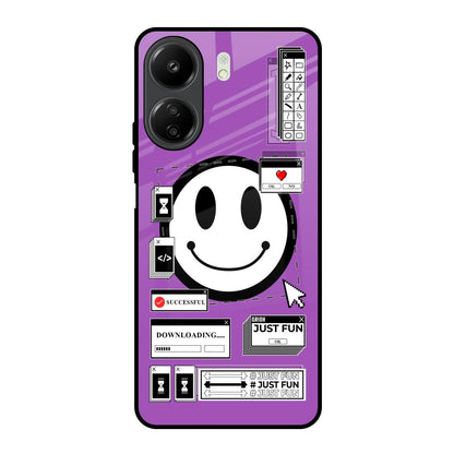 Code with Smile Redmi 13C Glass Back Cover Online