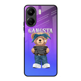 Gangsta Bear Redmi 13C Glass Back Cover Online