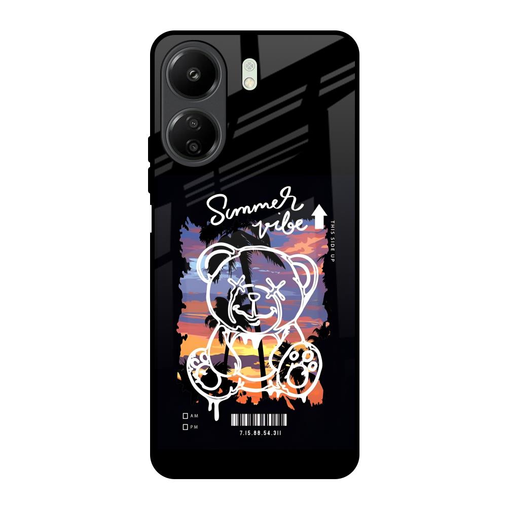 Summer Vibe Redmi 13C Glass Back Cover Online