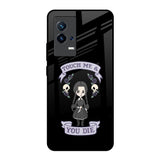 Touch Me & You Die IQOO 8 5G Glass Back Cover Online