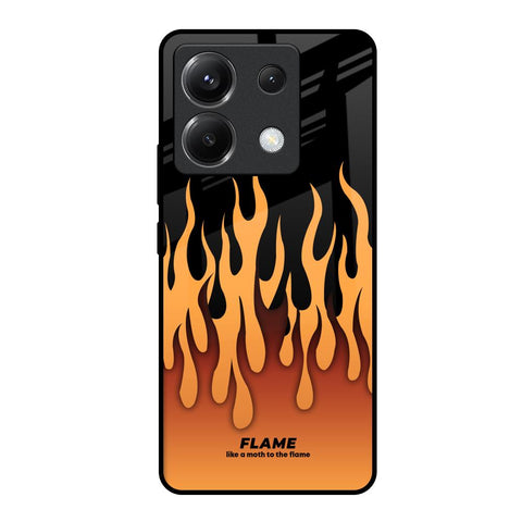Fire Flame Poco X6 5G Glass Back Cover Online