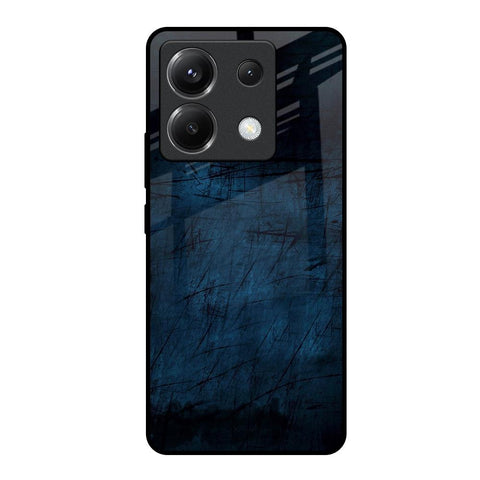 Dark Blue Grunge Poco X6 5G Glass Back Cover Online