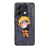 Orange Chubby Poco X6 5G Glass Back Cover Online