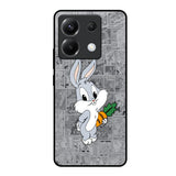 Cute Baby Bunny Poco X6 5G Glass Back Cover Online