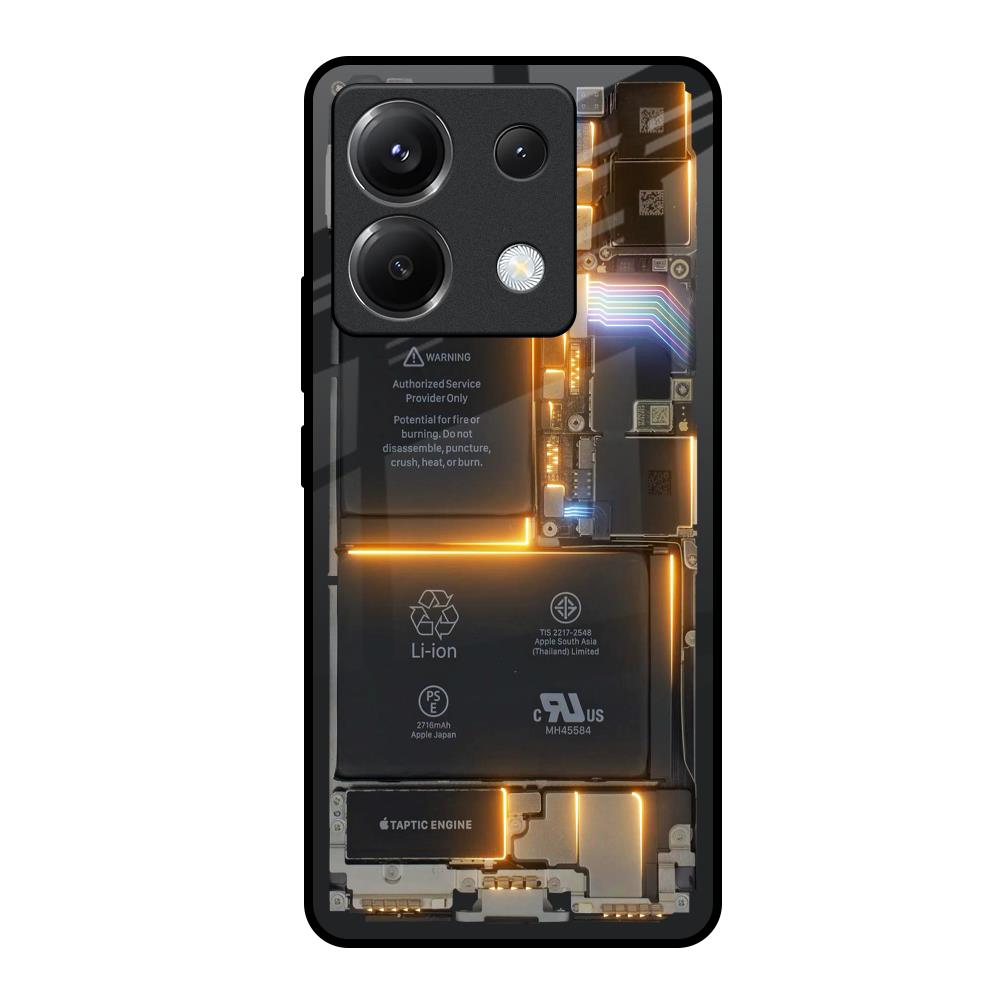 Glow Up Skeleton Poco X6 5G Glass Back Cover Online