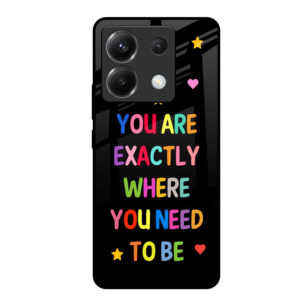 Magical Words Poco X6 5G Glass Back Cover Online