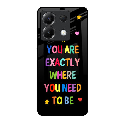 Magical Words Poco X6 5G Glass Back Cover Online