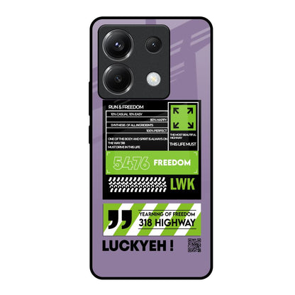 Run & Freedom Poco X6 5G Glass Back Cover Online