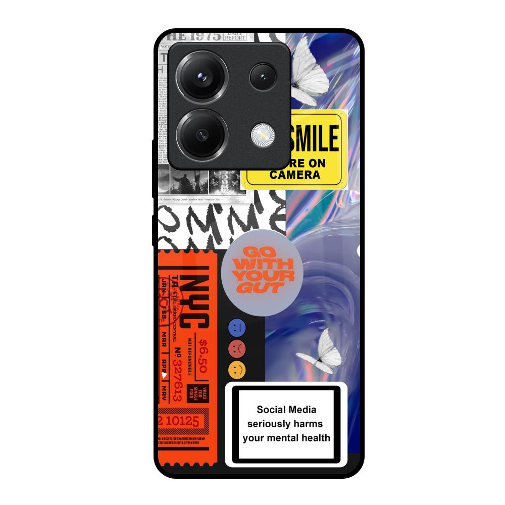 Smile for Camera Poco X6 5G Glass Back Cover Online