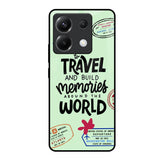 Travel Stamps Poco X6 5G Glass Back Cover Online