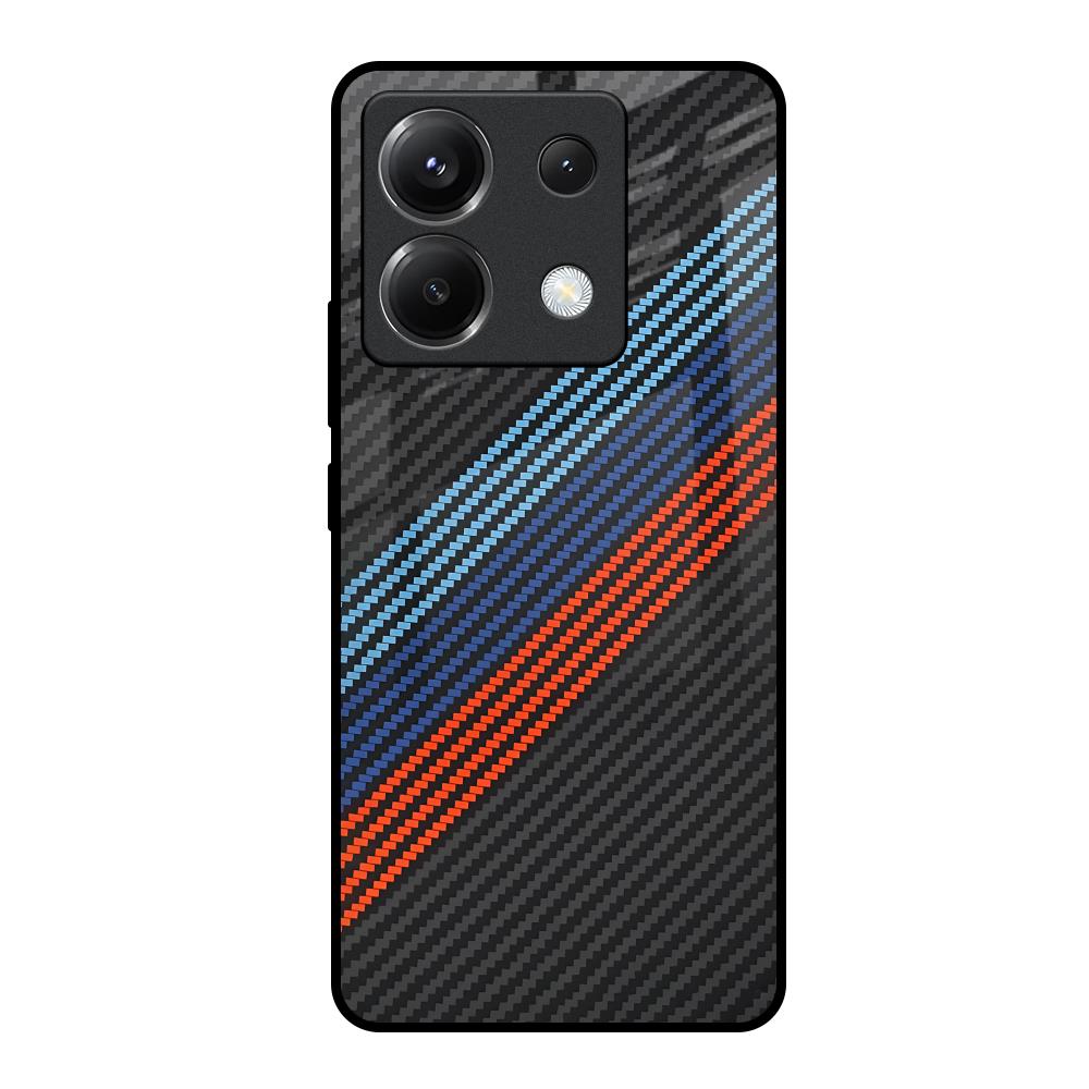 Carbon Inspired Poco X6 5G Glass Back Cover Online