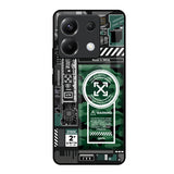 Green Camo Circuit Poco X6 5G Glass Back Cover Online