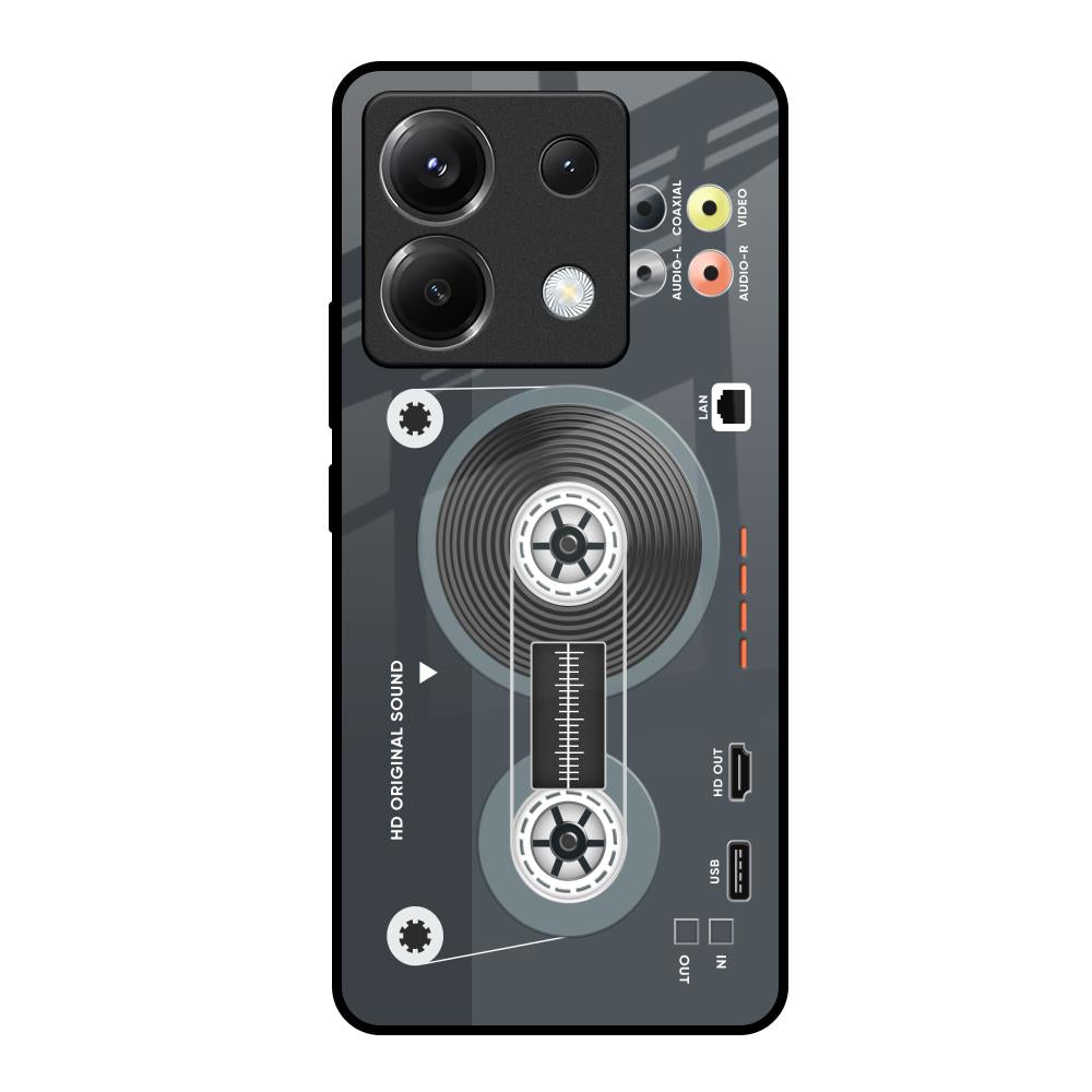 Retro Recorder Poco X6 5G Glass Back Cover Online