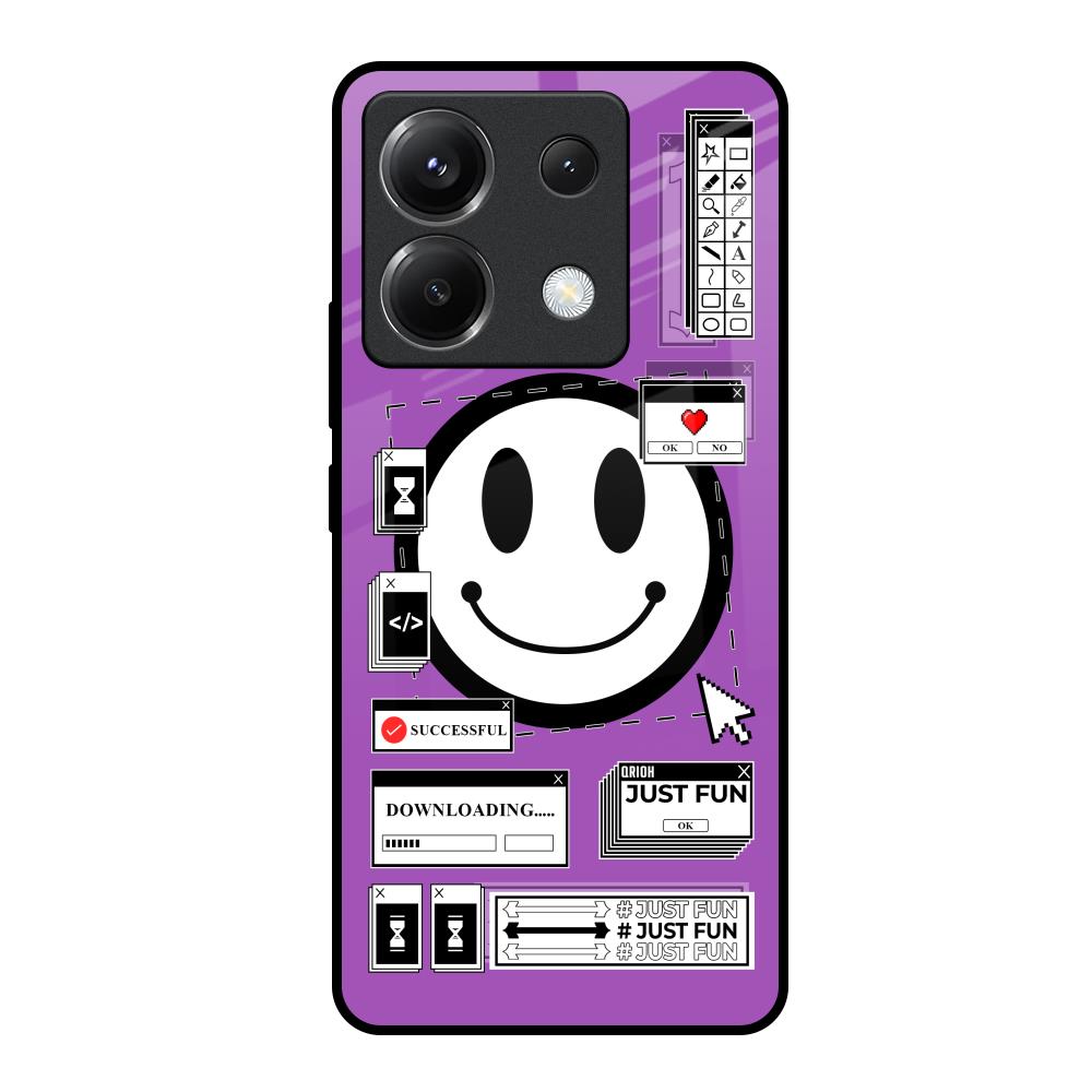 Code with Smile Poco X6 5G Glass Back Cover Online