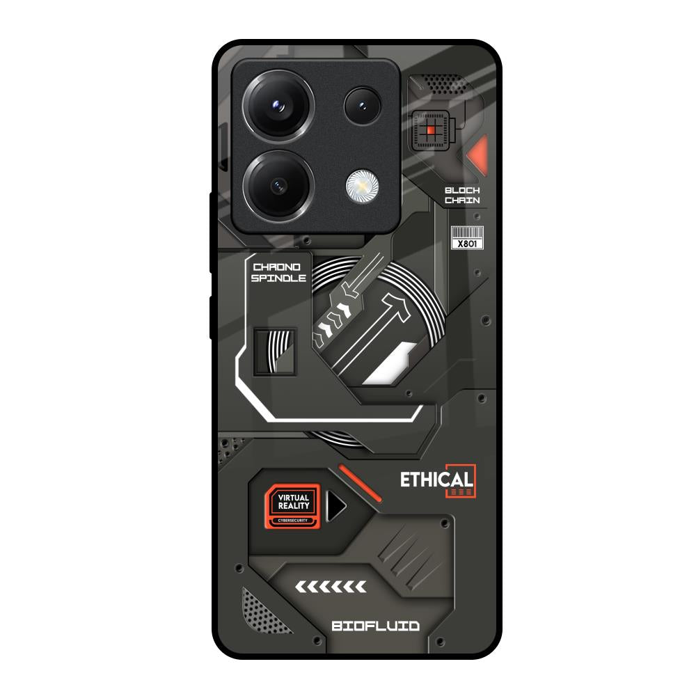 Tech Aesthetics Poco X6 5G Glass Back Cover Online