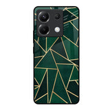 Abstract Green Poco X6 5G Glass Back Cover Online