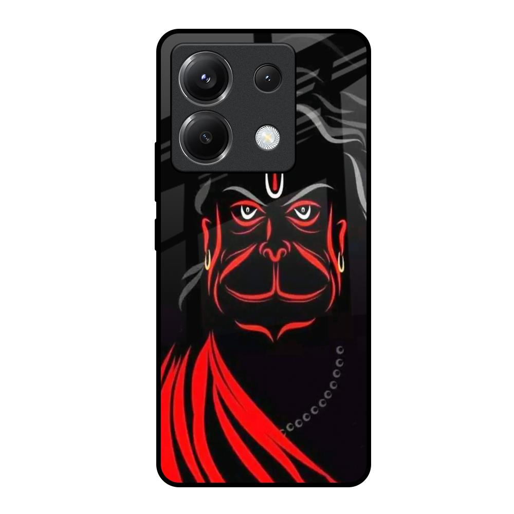 Lord Hanuman Poco X6 5G Glass Back Cover Online