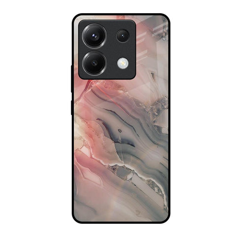 Pink And Grey Marble Poco X6 5G Glass Back Cover Online