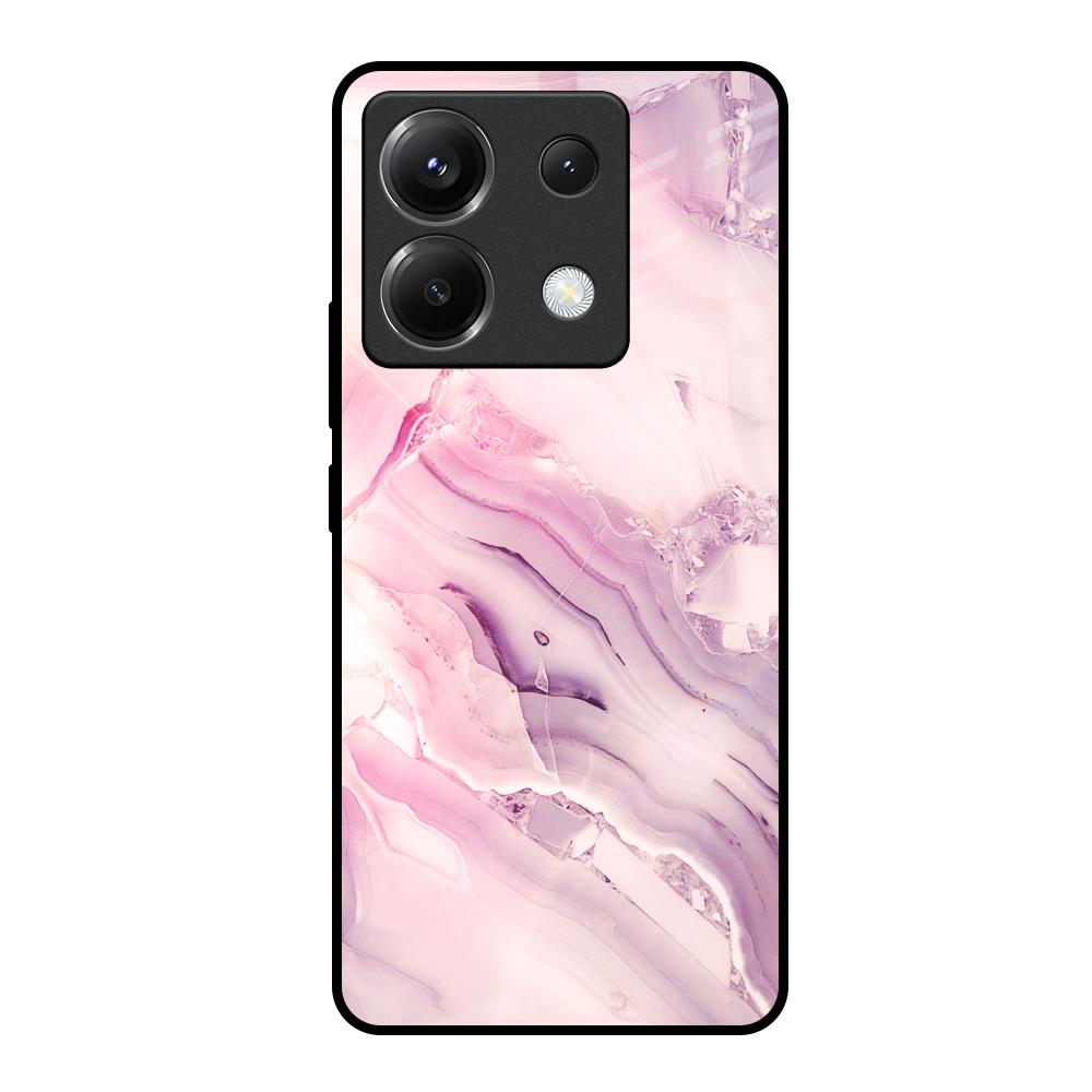 Diamond Pink Gradient Poco X6 5G Glass Back Cover Online